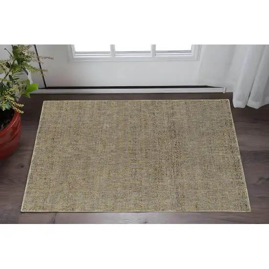 Blue and Silver Geometric Power Loom Area Rug Photo 1