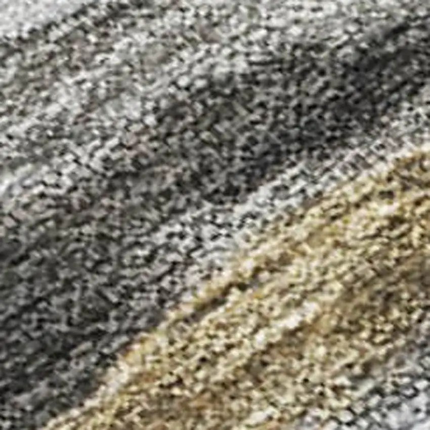 Silver Gray And Beige Floral Washable Indoor Outdoor Area Rug Photo 3