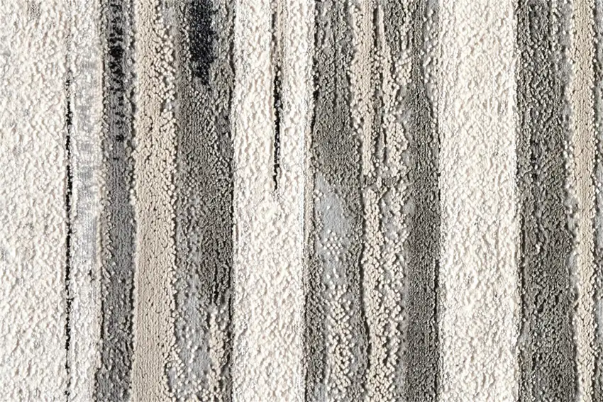 Silver Gray And Black Abstract Stain Resistant Area Rug Photo 8