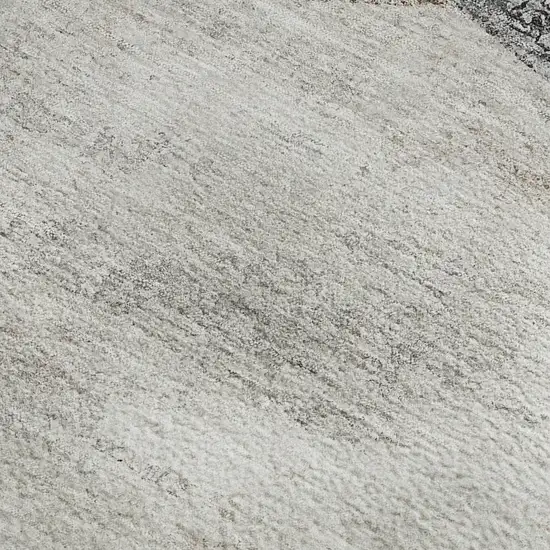 Silver Gray And Brown Geometric Washable Area Rug With UV Protection Photo 4