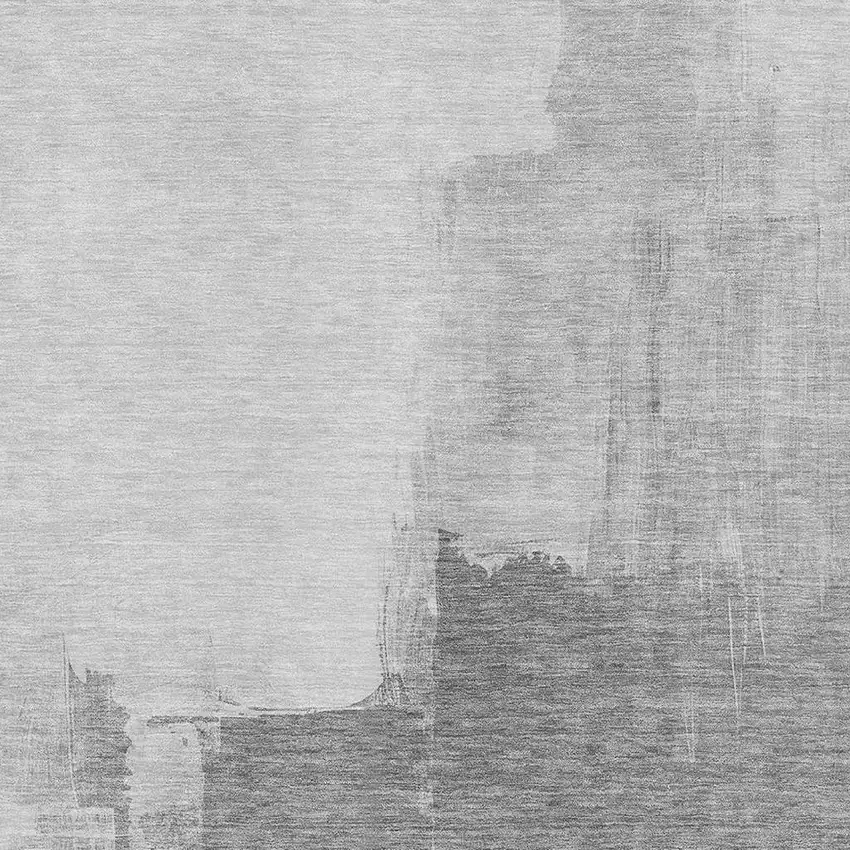 Silver Gray And Charcoal Abstract Washable Area Rug With UV Protection Photo 2