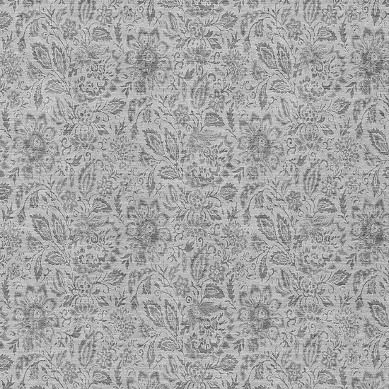 Silver Gray And Charcoal Floral Washable Indoor Outdoor Area Rug Photo 5