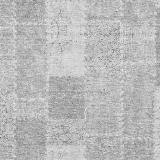 Silver Gray And Graphite Patchwork Washable Indoor Outdoor Area Rug Photo 5