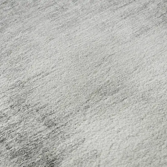 Silver Gray And Pewter Abstract Washable Area Rug With UV Protection Photo 9