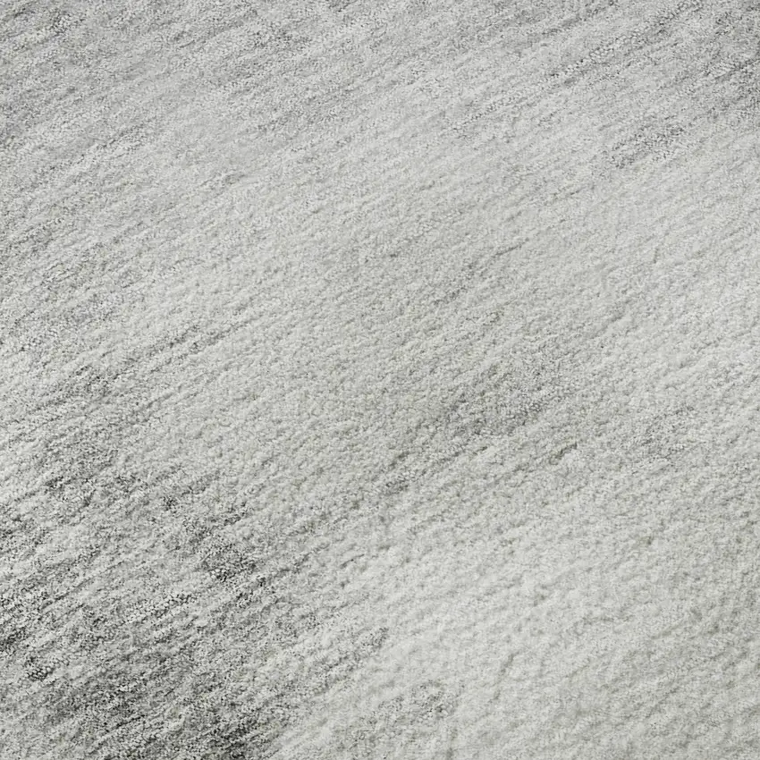 Silver Gray And Pewter Abstract Washable Area Rug With UV Protection Photo 9