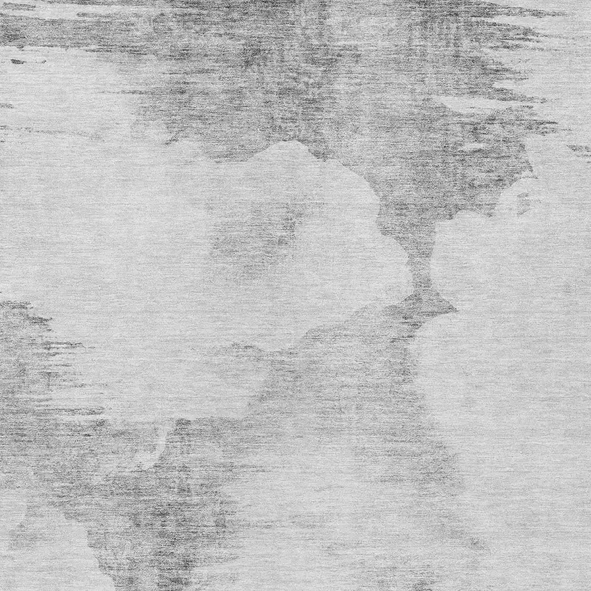 Silver Gray And Pewter Abstract Washable Indoor Outdoor Area Rug Photo 4