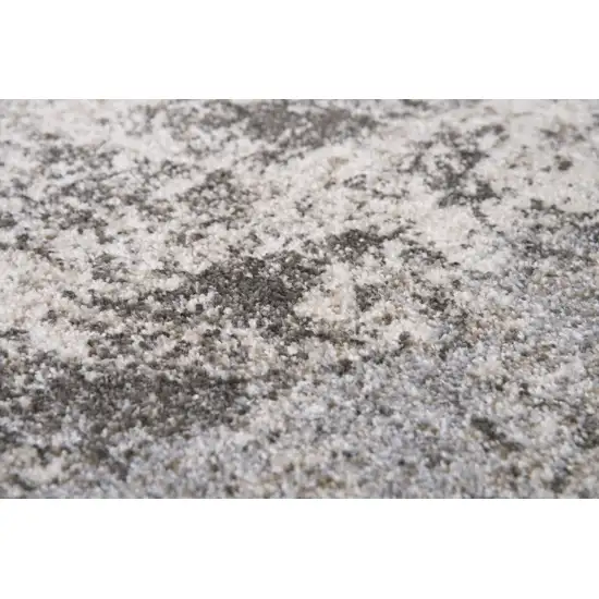 Silver Gray And Taupe Abstract Area Rug Photo 4
