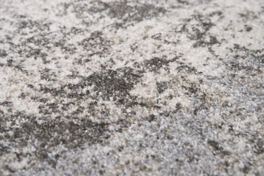 Silver Gray And Taupe Abstract Area Rug Photo 4