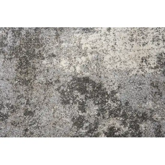 Silver Gray And Taupe Abstract Area Rug Photo 5