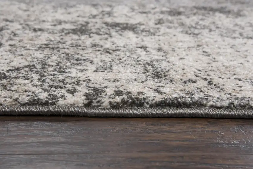 Silver Gray And Taupe Abstract Area Rug Photo 1