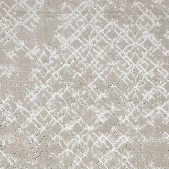 Silver and Gray Abstract Non Skid Area Rug Photo 5