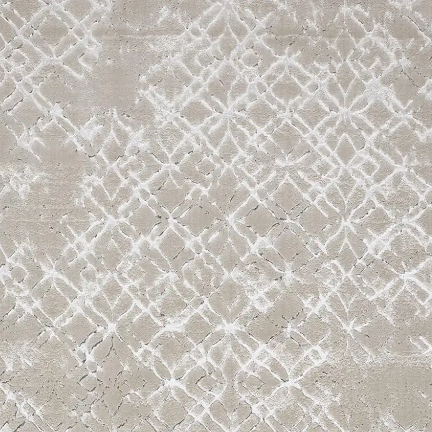 Silver and Gray Abstract Non Skid Area Rug Photo 5