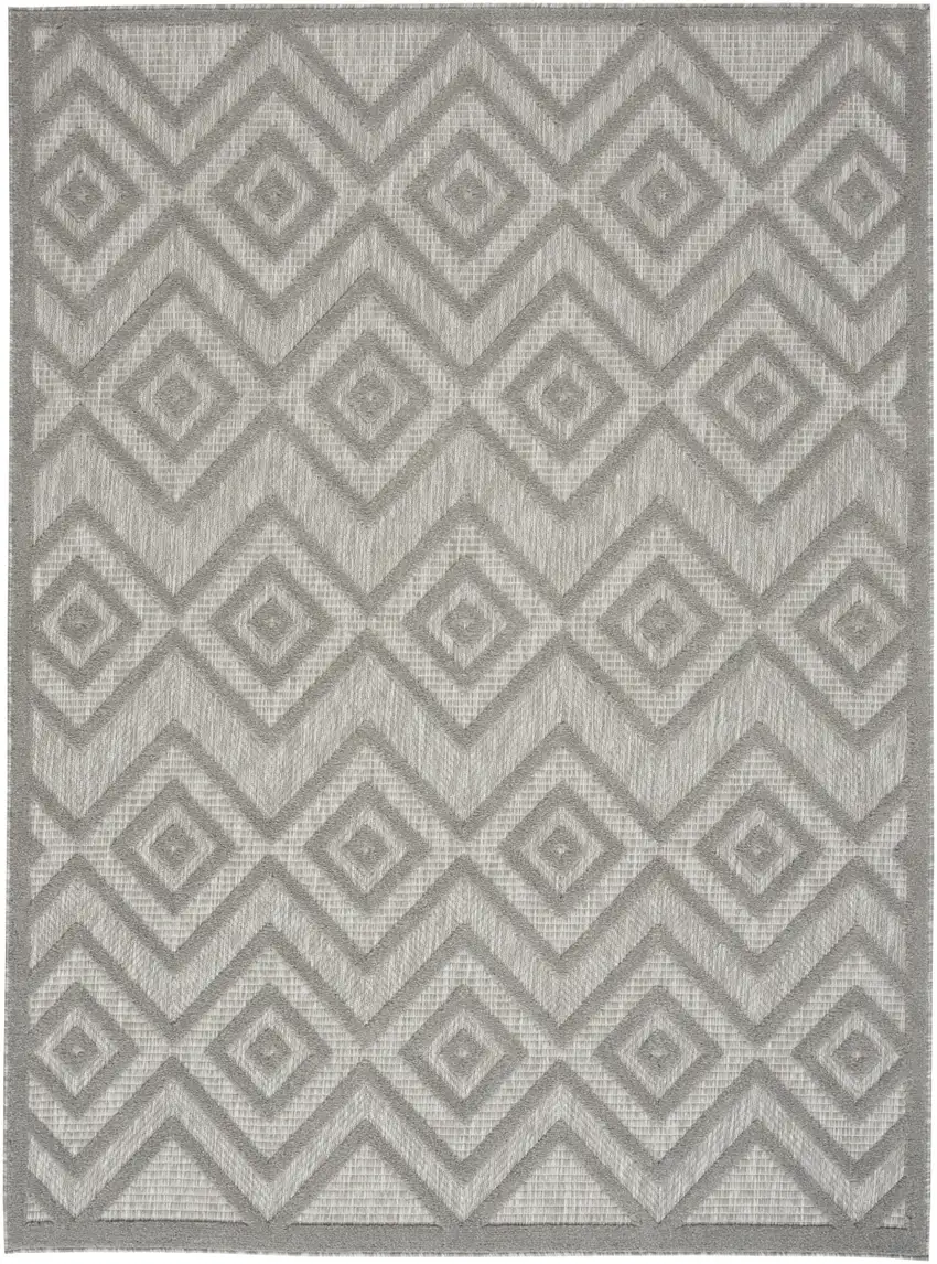 Gray Indoor Outdoor Area Rug Photo 1