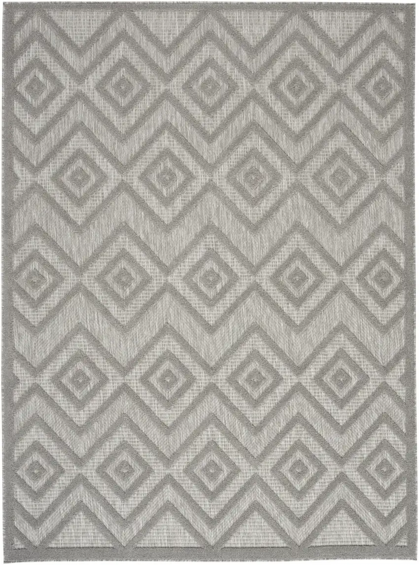Gray Indoor Outdoor Area Rug Photo 1