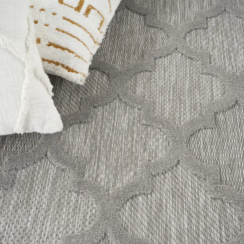 Gray Indoor Outdoor Area Rug Photo 8