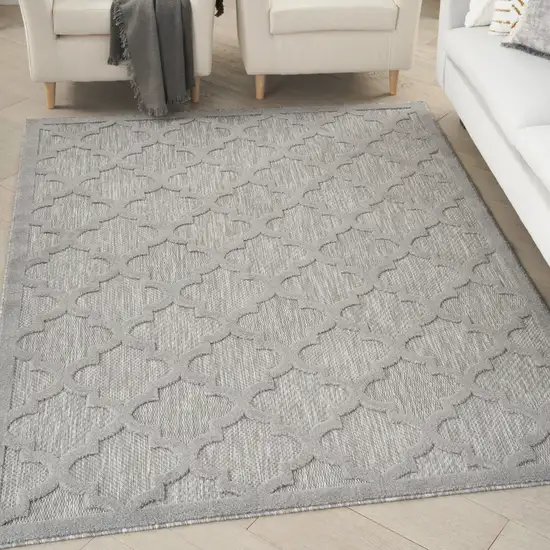 Gray Indoor Outdoor Area Rug Photo 5