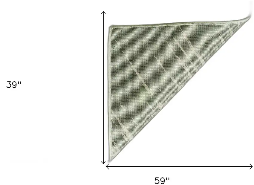 Silver Grey Machine Woven Abstract Brushstroke Indoor Area Rug Photo 7