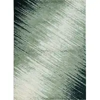 Photo of Silver Grey Machine Woven Abstract Brushstroke Indoor Area Rug