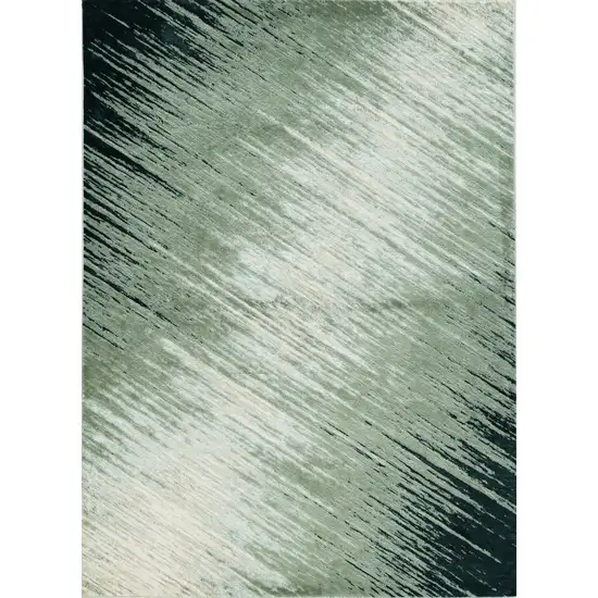 Silver Grey Machine Woven Abstract Brushstroke Indoor Area Rug Photo 1