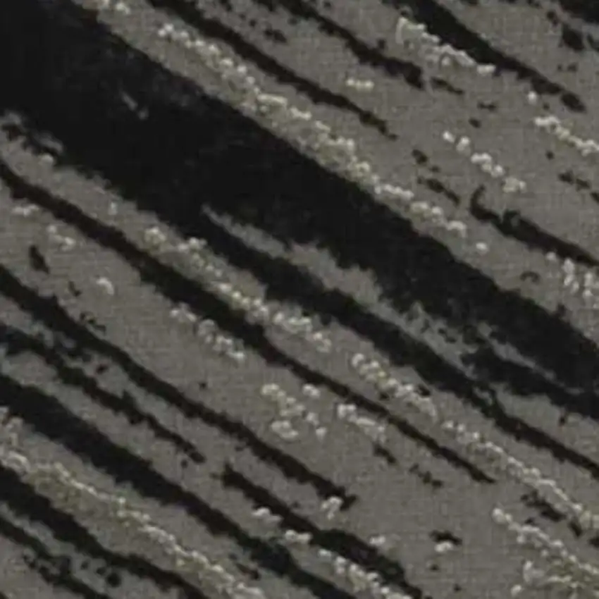 Silver And Gray Abstract Area Rug Photo 3