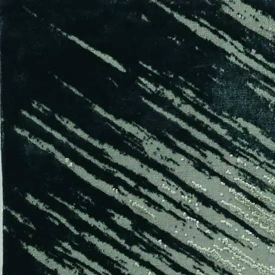 Silver And Gray Abstract Area Rug Photo 6