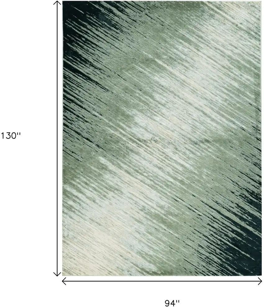 Silver And Gray Abstract Area Rug Photo 3