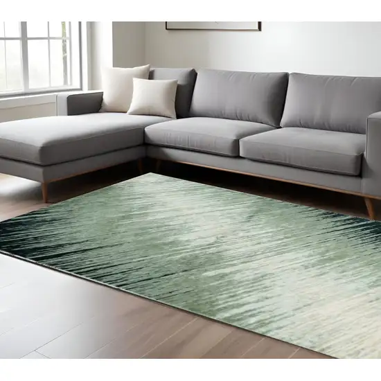 Silver And Gray Abstract Area Rug Photo 1