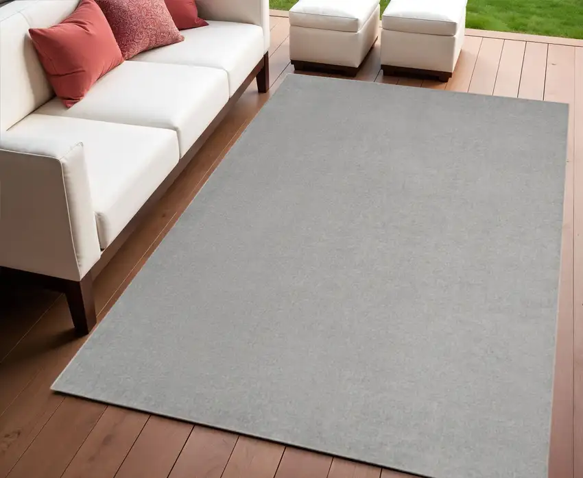 Gray Indoor Outdoor Area Rug Photo 2