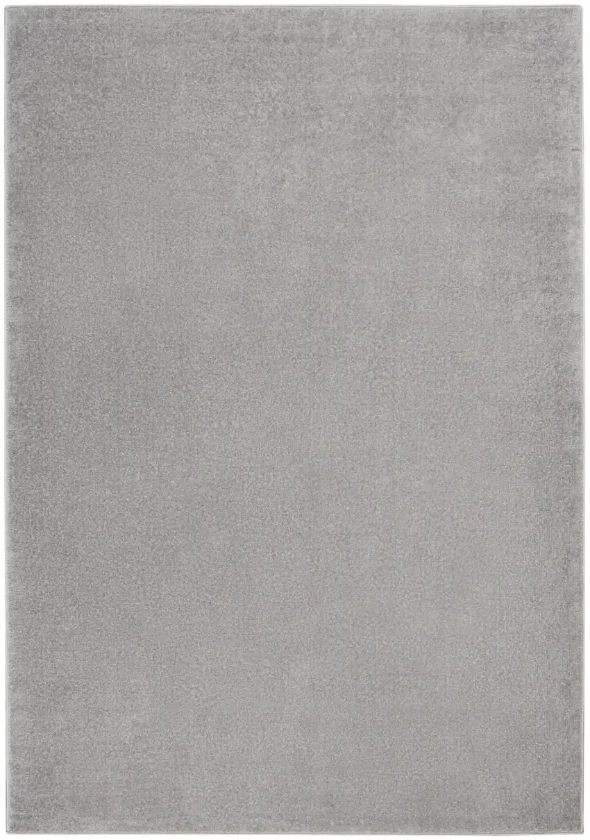 Silver Grey Non Skid Indoor Outdoor Area Rug Photo 2