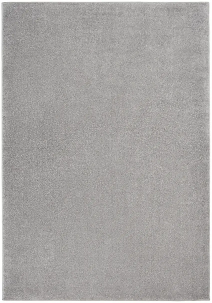 Silver Grey Non Skid Indoor Outdoor Area Rug Photo 1