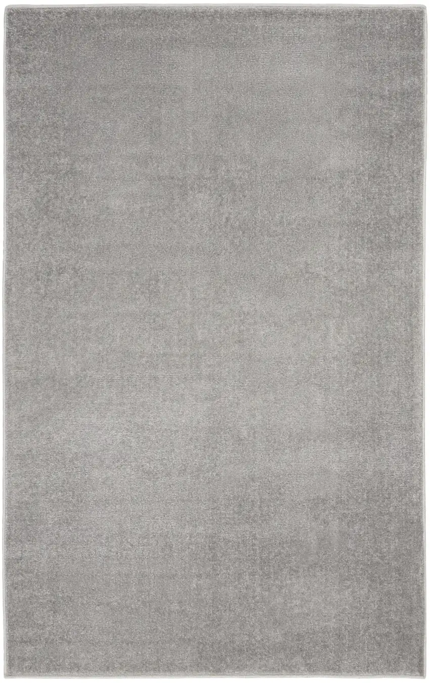Silver Grey Non Skid Indoor Outdoor Area Rug Photo 1