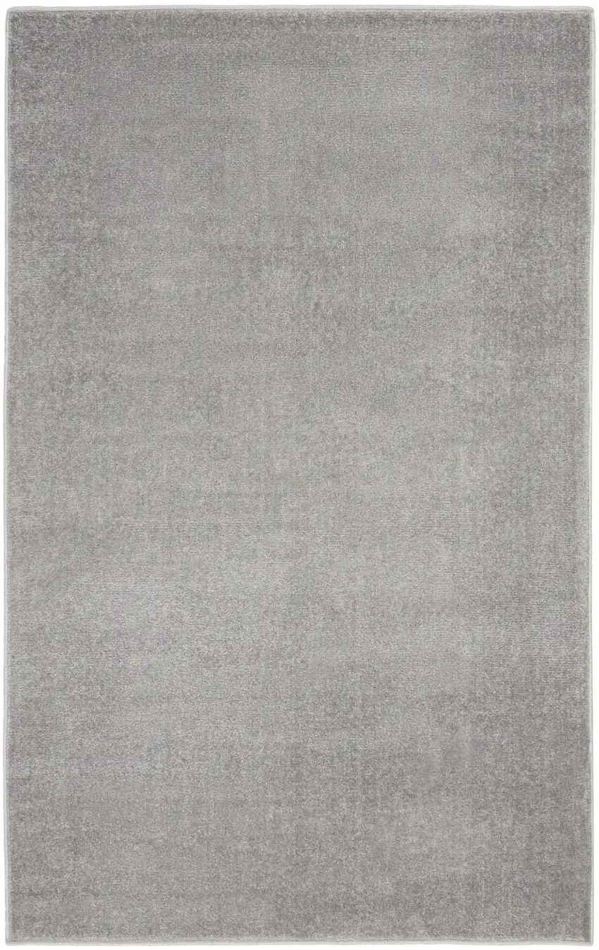 Silver Grey Non Skid Indoor Outdoor Area Rug Photo 2