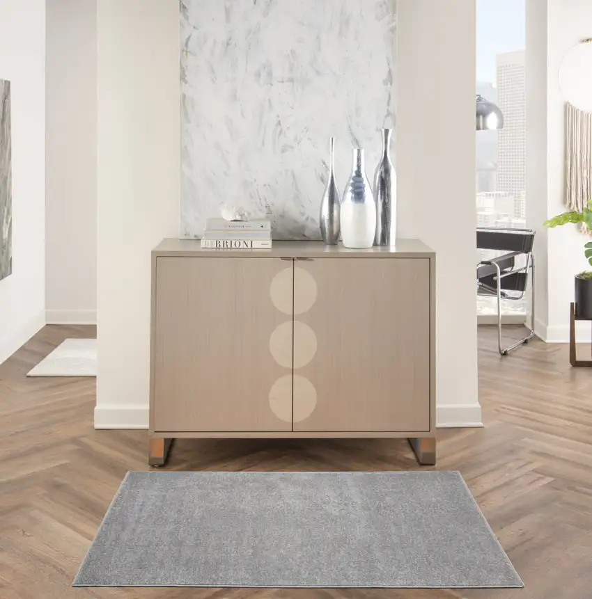 Gray Indoor Outdoor Area Rug Photo 4