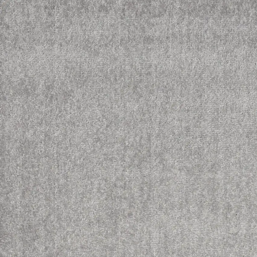 Silver Grey Non Skid Indoor Outdoor Runner Rug Photo 3