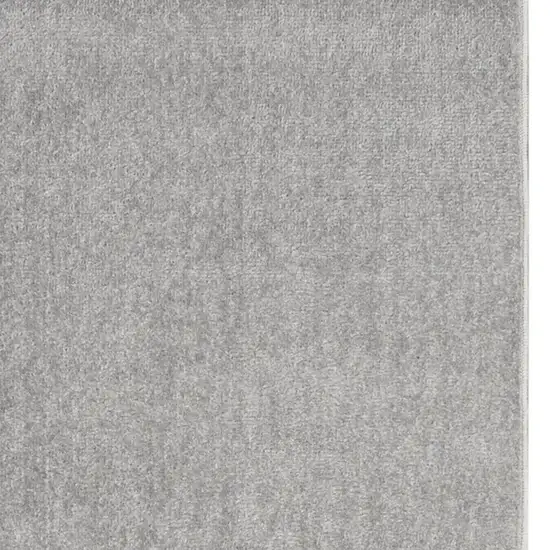 6' Gray Indoor Outdoor Runner Rug Photo 6