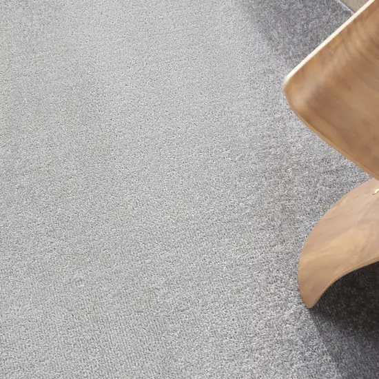 Gray Round Indoor Outdoor Area Rug Photo 9