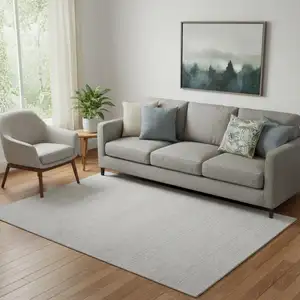 Photo of Silver Hand Woven Area Rug