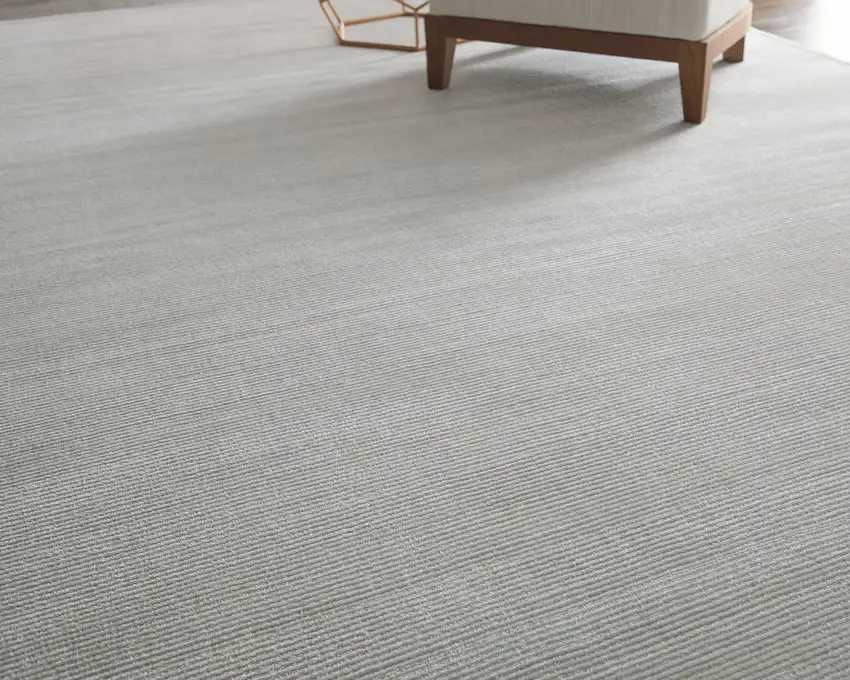 Silver Hand Woven Area Rug Photo 5