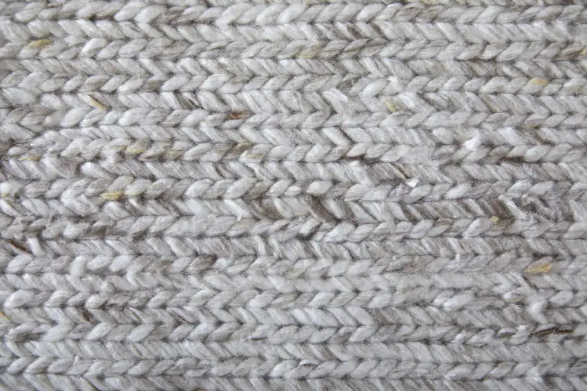 Silver Handmade Indoor Outdoor Area Rug Photo 7