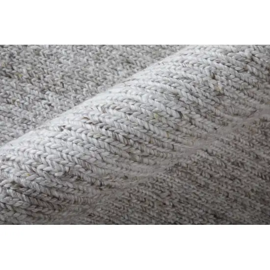 Silver Handmade Indoor Outdoor Area Rug Photo 6