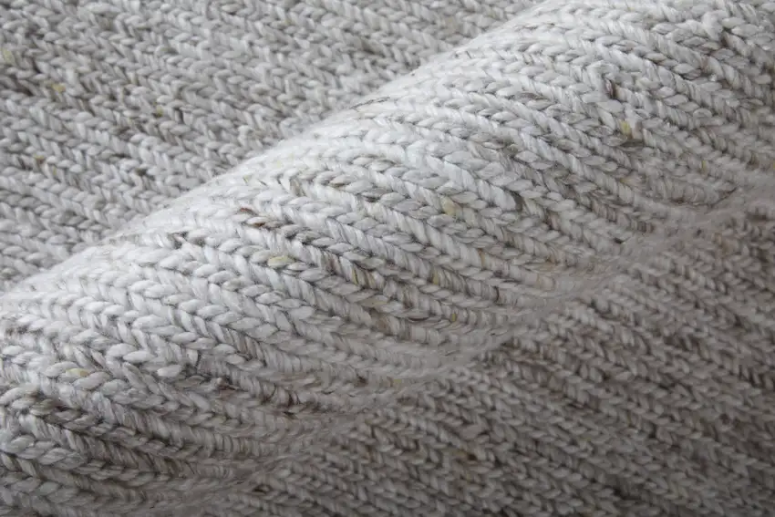 Silver Handmade Indoor Outdoor Area Rug Photo 6