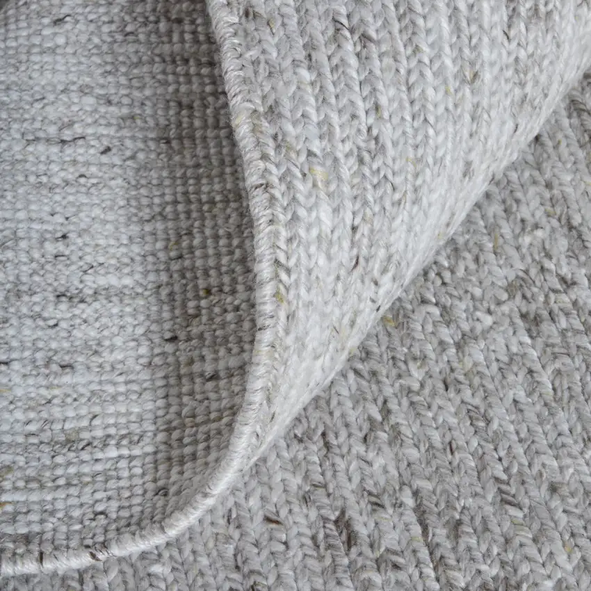 Silver Handmade Indoor Outdoor Area Rug Photo 7