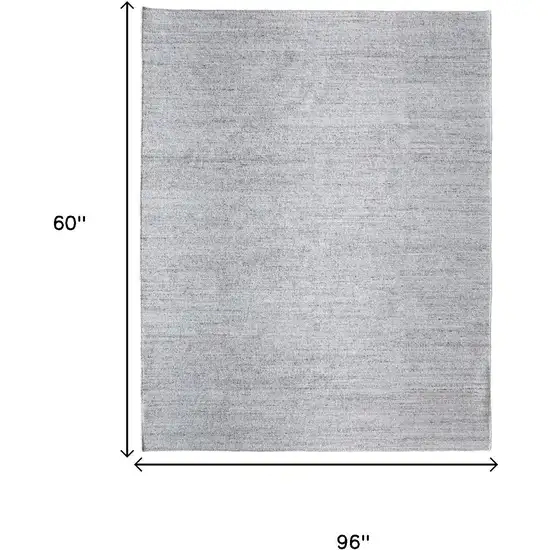 Silver Handmade Indoor Outdoor Area Rug Photo 9
