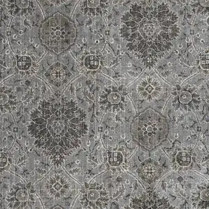 Photo of Silver Machine Woven Floral Traditional Allover Indoor Accent Rug
