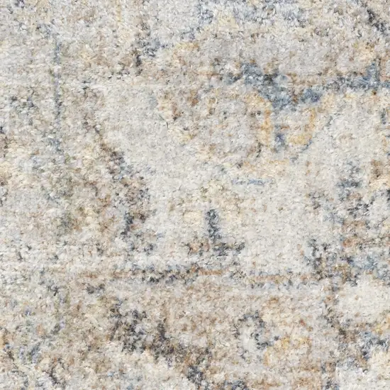 Silver Oriental Power Loom Washable Area Rug Photo 3