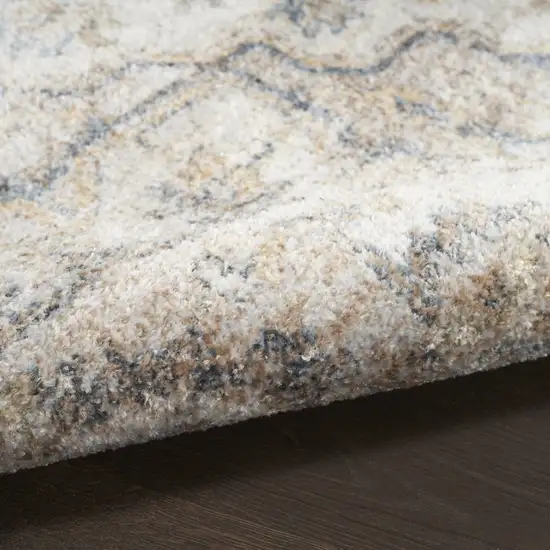 Silver Oriental Power Loom Washable Area Rug Photo 7