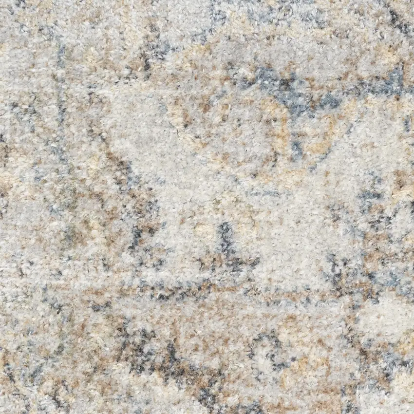 Silver Oriental Power Loom Washable Area Rug Photo 7