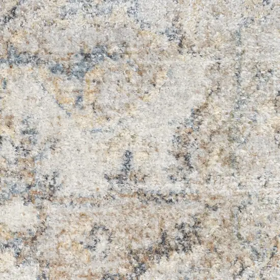 Silver Oriental Power Loom Washable Area Rug Photo 3