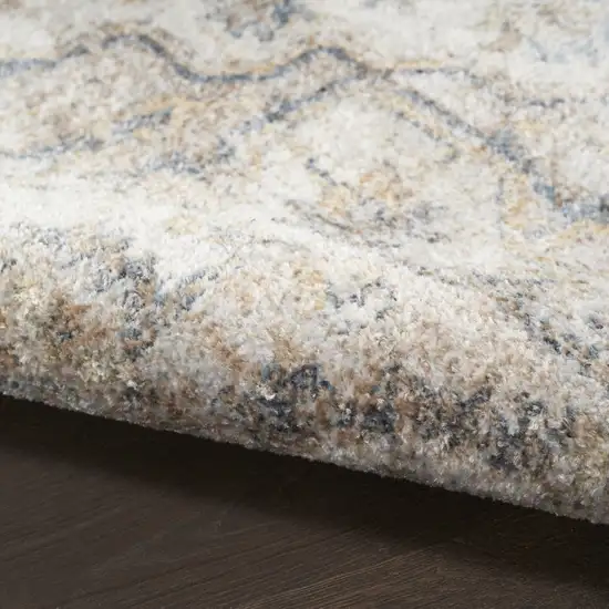 Silver Oriental Power Loom Washable Area Rug Photo 7