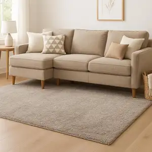 Photo of Silver Shag Hand Tufted Area Rug